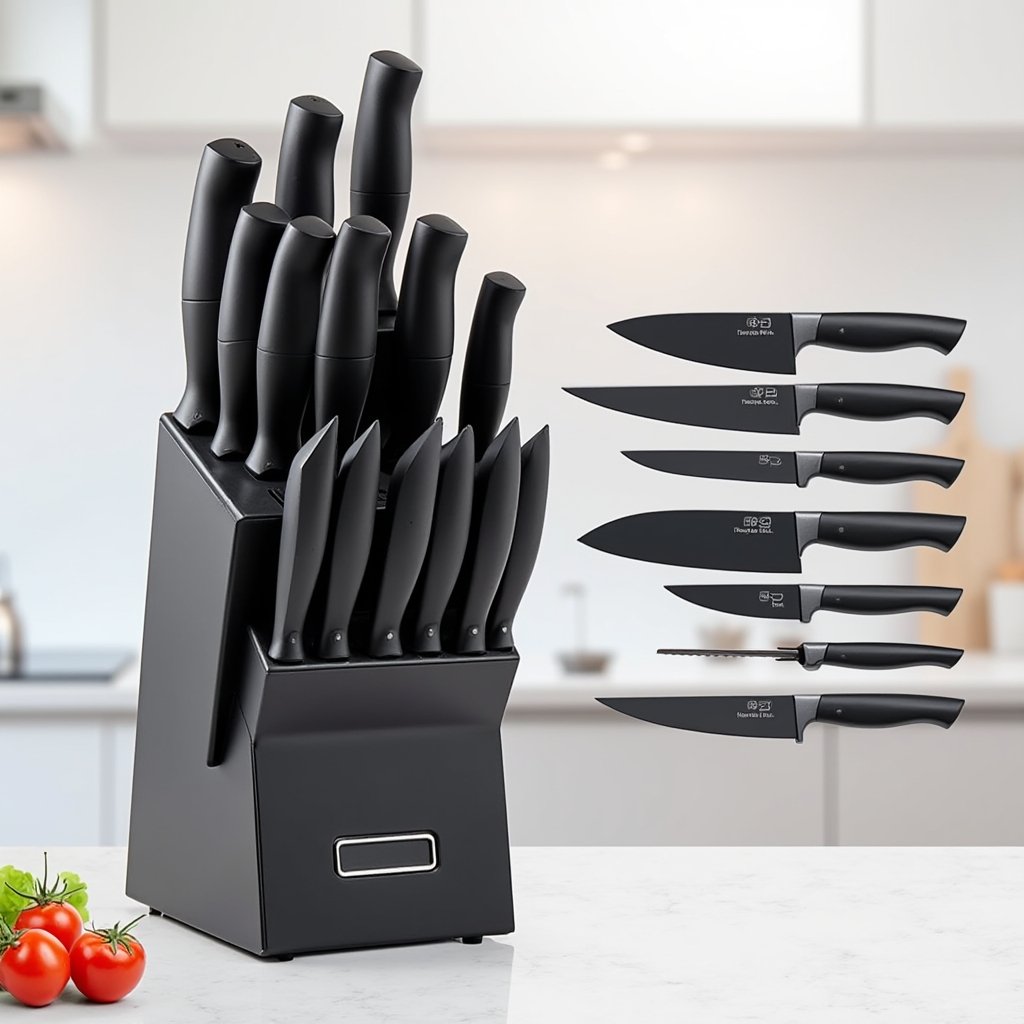 hunter.dual 15-piece kitchen knife set