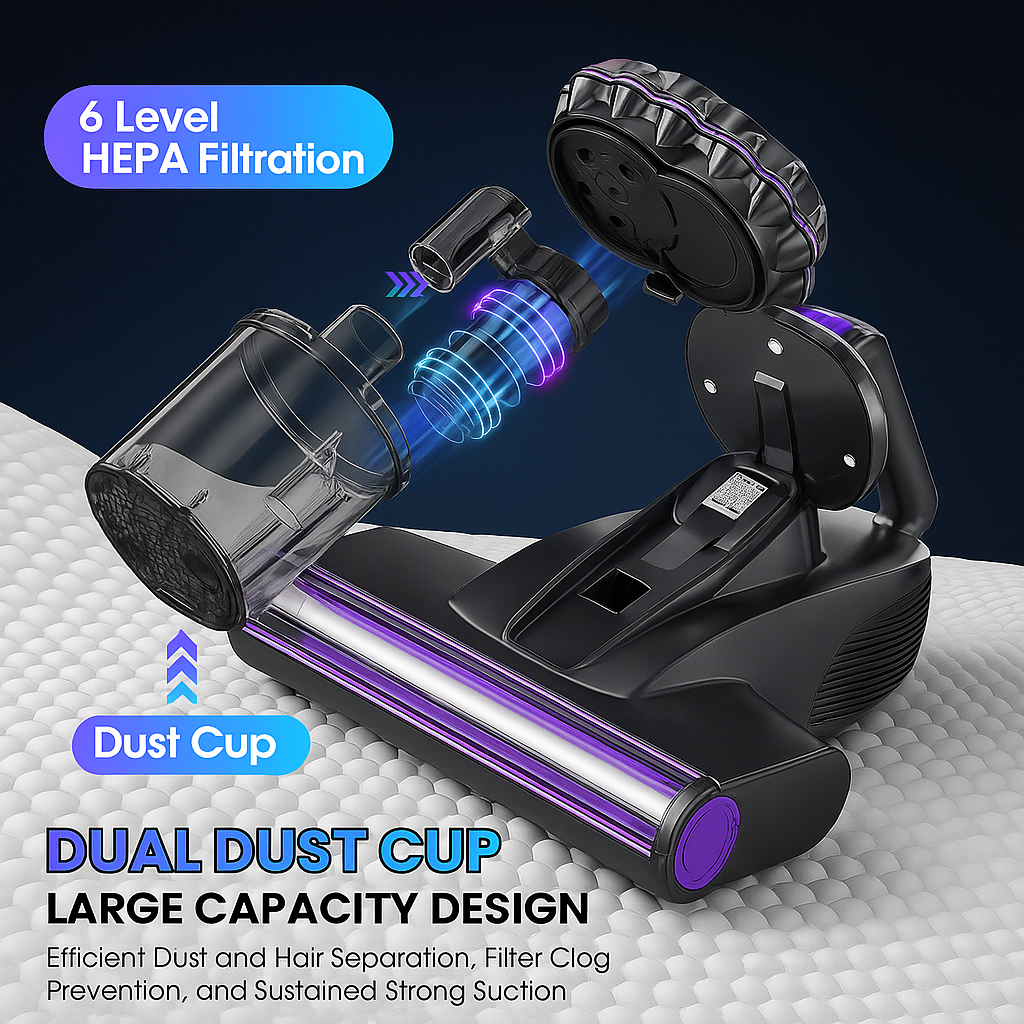 mattress vacuum cleaner with UV-C